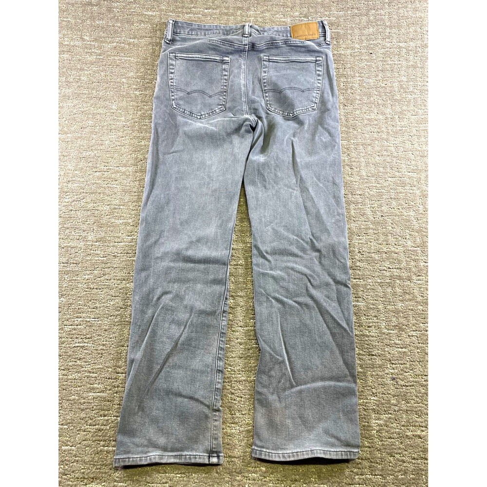 American Eagle Outfitters EasyFlex relaxed Straight Stretch Jeans Gray 33x32